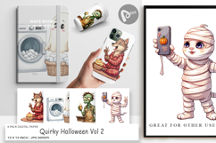 Digital Paper Quirky Halloween Product Image 1