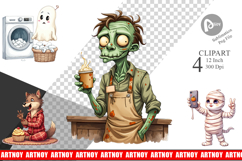 Quirky Halloween Clipart Product Image 1