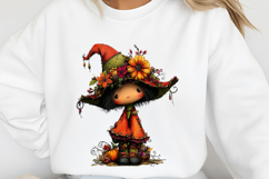 Quirky Halloween witch Funny Patchwork Clipart Product Image 2
