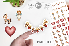 Nordic Christmas Sticker Product Image 1