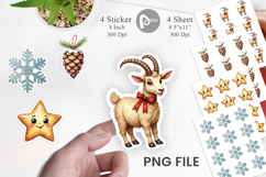 Nordic Christmas Sticker Product Image 1