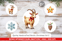 Nordic Christmas Wind Spinner Product Image 1