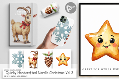 Nordic Christmas Digital Paper Product Image 1