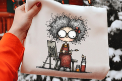 Quirky Life In Retirement Clipart Product Image 2