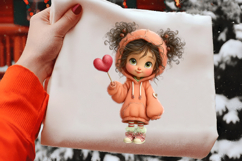 Quirky Love Girl Clipart Sublimation Product Image 2