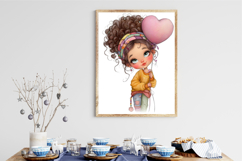 Quirky Love Girl Clipart Product Image 3