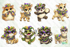 Quirky Mardi Gras Animals Sublimation Bundle Product Image 8