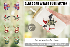 Glass Can Quirky Monster Christmas Product Image 1