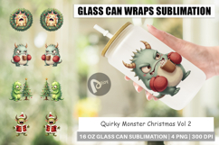 Glass Can Quirky Monster Christmas Product Image 1