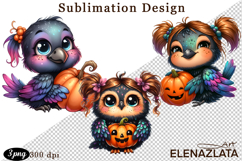 Quirky Monster Clipart PNG, Funny Spooky Creatures Product Image 1