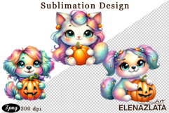 Quirky Monster Clipart PNG, Funny Spooky Creatures Product Image 1