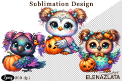 Quirky Monster Clipart PNG, Funny Spooky Creatures Product Image 1
