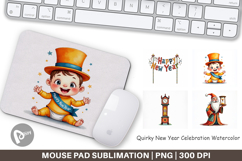 New Year Celebration Mouse Pad Product Image 1