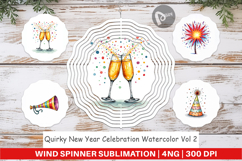 New Year Celebration Wind Spinner Product Image 1