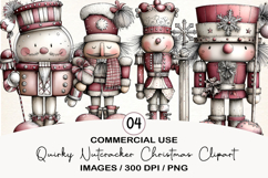 Quirky Nutcracker Christmas Clipart Product Image 1