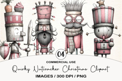 Quirky Nutcracker Christmas Clipart Product Image 1