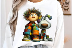 Quirky Puppy With Boy Clipart Product Image 3