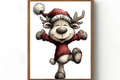 Quirky Reindeer Clipart PNG Product Image 4