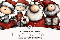 Quirky Santa Claus Clipart Sublimation Product Image 1