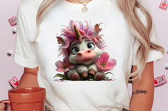 Quirky Spring Baby Unicorn Animals Clipart Product Image 2