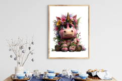 Quirky Spring Baby Unicorn Clipart Product Image 3