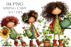 Quirky Spring Cute Fairy Clipart Product Image 1