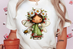 Quirky Spring Cute Fairy Clipart Product Image 2