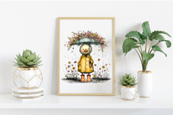Quirky Spring Duck Clipart Product Image 2