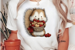 quirky squirrel valentine clipart Product Image 3
