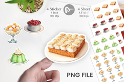 Sticker Watercolor Quirky Thanksgiving Dishes Product Image 1