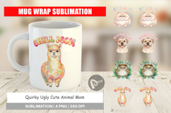 Quirky Ugly Animal Mom Mug Wrap Product Image 1