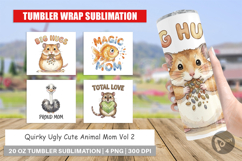 Quirky Ugly Animal Mom Tumbler Product Image 1