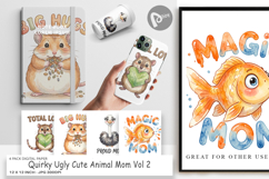 Quirky Ugly Animal Digital Paper Product Image 1