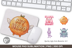 Quirky Momster Mouse Pad Product Image 1