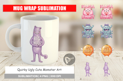 Quirky Momster Mug Wrap Product Image 1