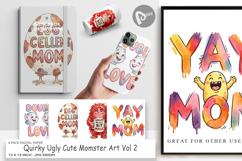 Quirky Momster Digital Paper Product Image 1