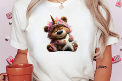 Quirky Unicorn Bear Clipart Product Image 2