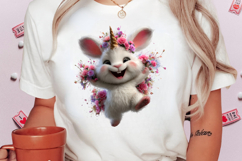 Quirky Unicorn Bunny Clipart PNG Product Image 2