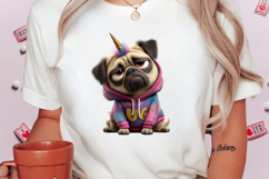 Quirky Unicorn Dog Clipart PNG Product Image 2