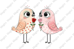 Quirky Valentine Bird Png Product Image 1