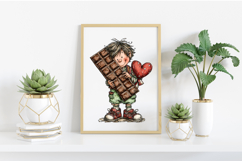 Quirky Valentine Boy Clipart Product Image 2