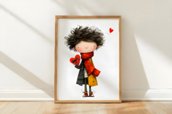 Quirky Valentine Boy Clipart Product Image 3