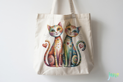 Quirky Valentine Cats PNG Product Image 4