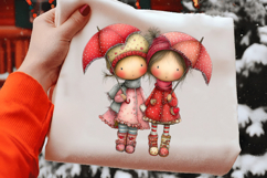 Quirky Valentine Couple Clipart Product Image 2