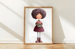 Quirky Valentine Day Girl Clipart Sublimation Product Image 3