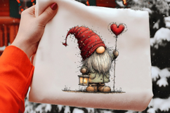 Quirky Valentine Day Gnome Clipart Product Image 2