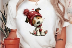 quirky valentine dog clipart Product Image 3