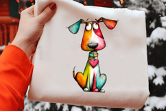 Quirky Valentine Dogs Clipart Product Image 2