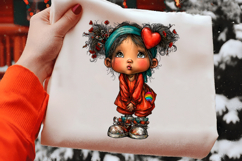 Quirky Valentine Girls Png Product Image 2