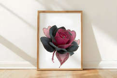 Quirky Valentine Rose Flower Clipart Product Image 3